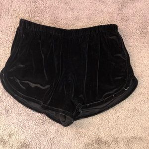 velvet shorts